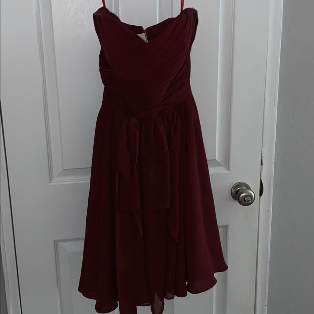 Maroon formal dress!